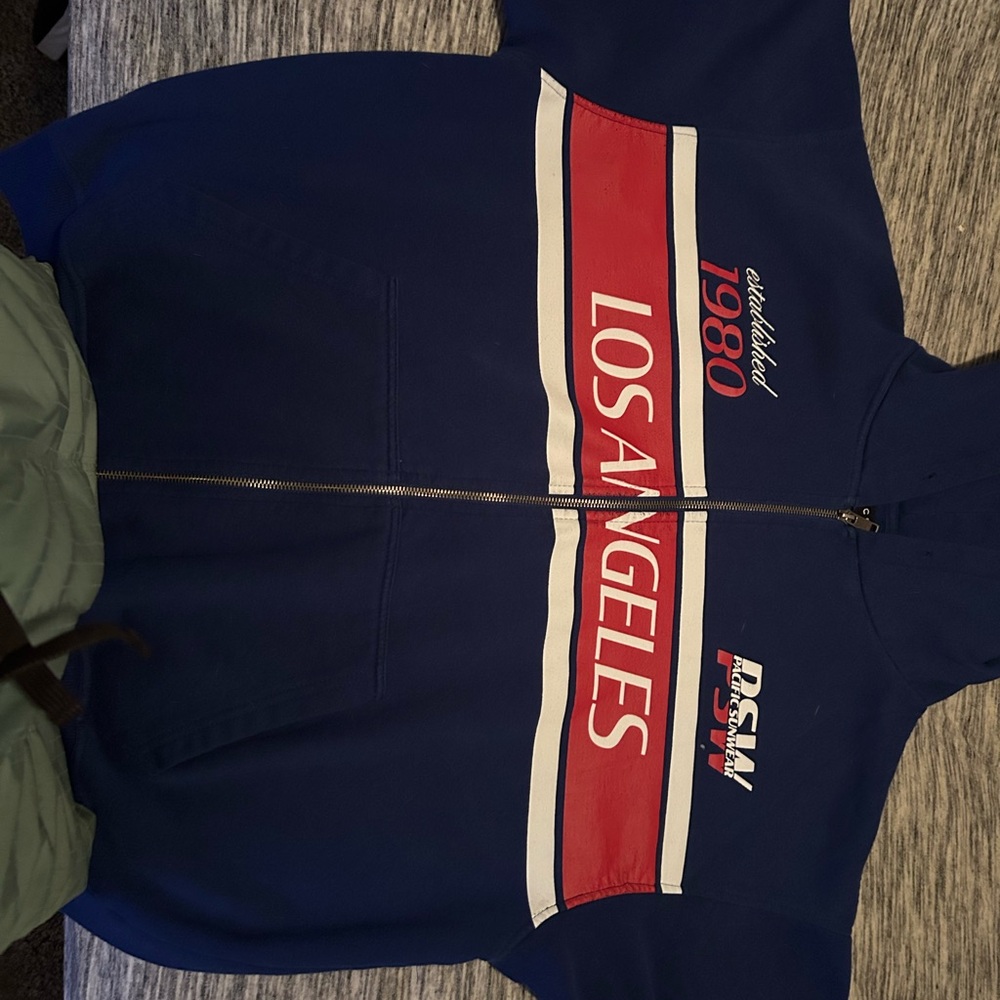 Blue Los Angeles Zip-Up Hoodie